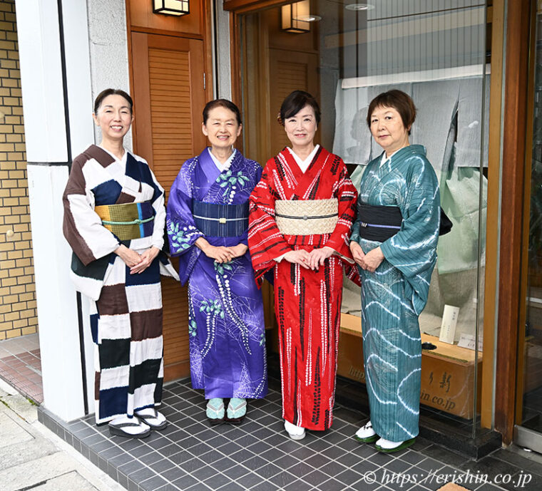 誉田屋源兵衛浴衣会2026 兵庫県 E様・S様・N様・M様「着物と帯・呉服えり新」