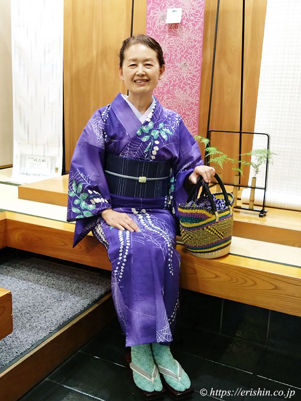誉田屋源兵衛浴衣会2026 兵庫県 E様「着物と帯・呉服えり新」