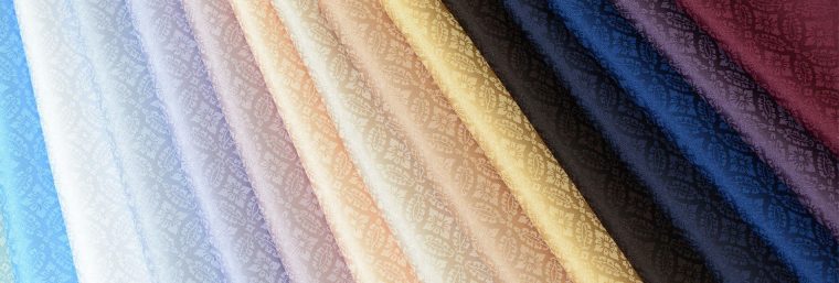 えり新別染めの色見本（色無地の御誂え）