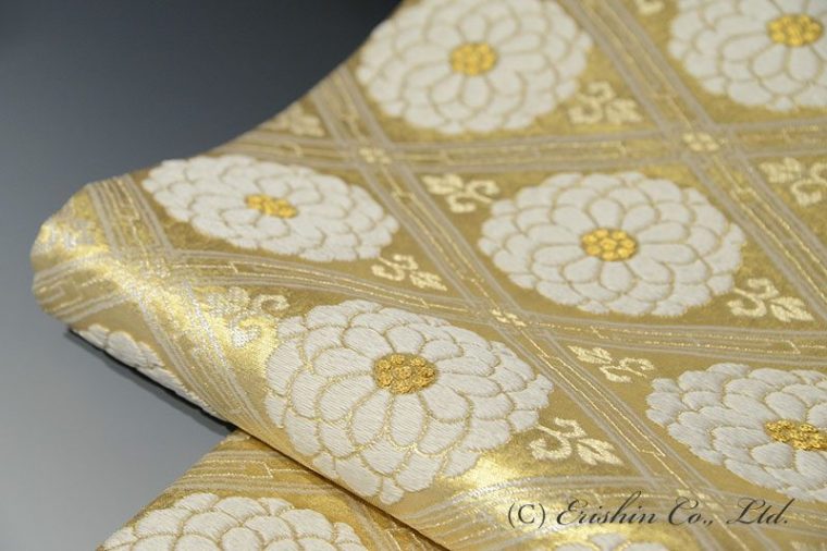 袋帯（菊華菱文/本金）