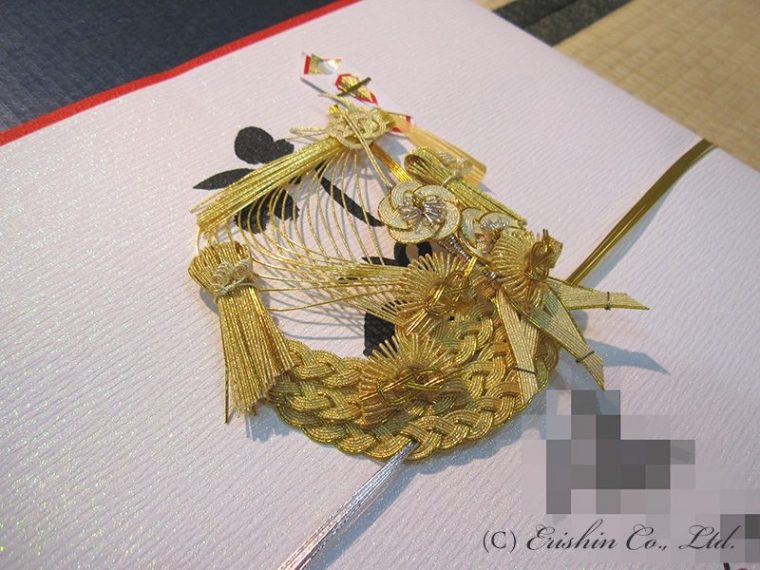 熨斗をおかけして御納品です。