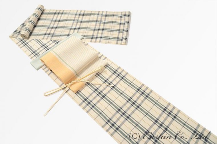 小千谷綿麻縮に八寸織名古屋帯（麻）