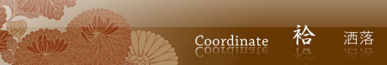 旬のお勧めコーディネイト「袷（洒落）」