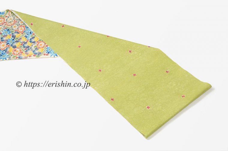 池深雪　染名古屋帯（花々/型絵染）