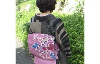 別誂えの紅型の帯