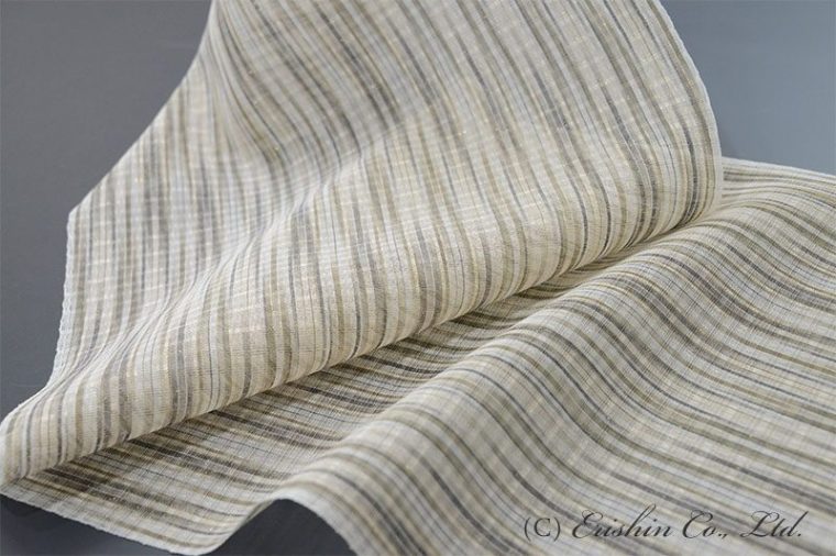 土屋順紀・作　紋紗九寸織名古屋帯「皎月」