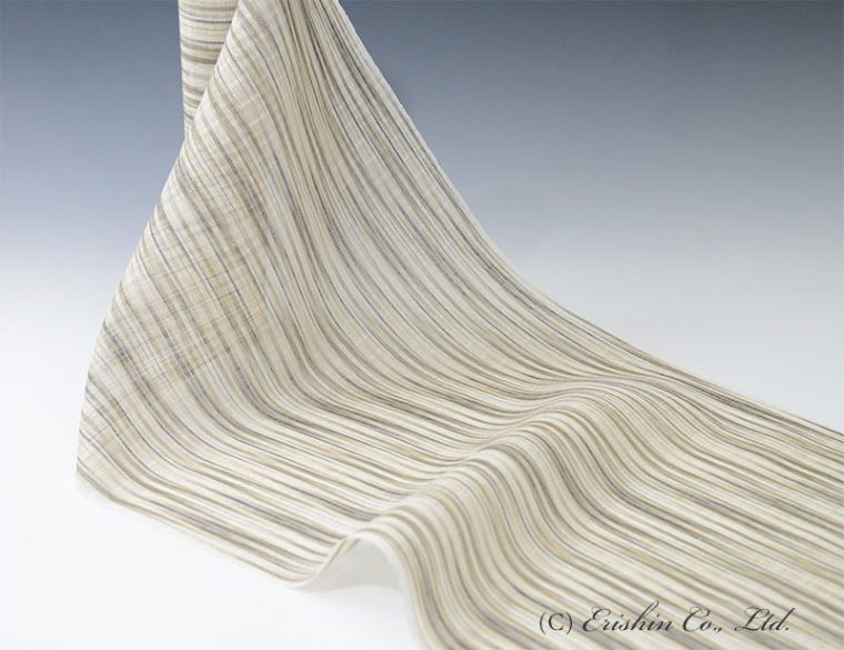 土屋順紀・作　紋紗九寸織名古屋帯「皎月」全体