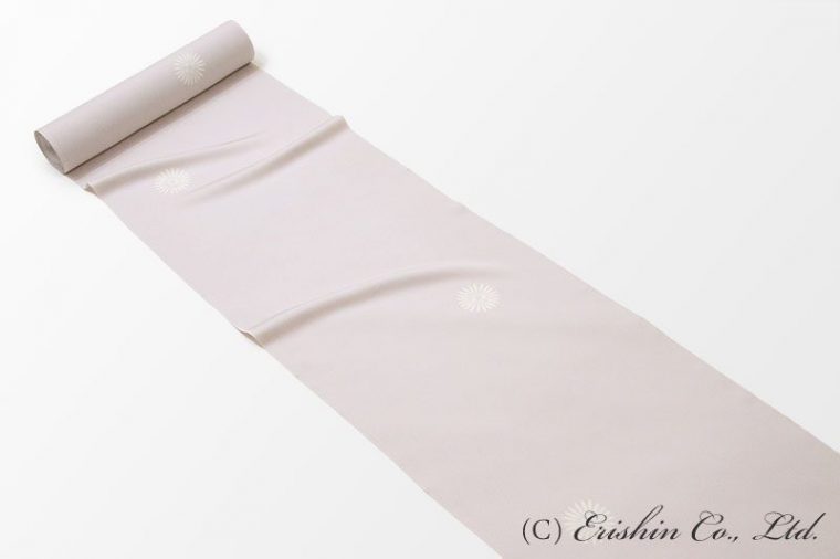 小紋（丸菊紋）　灰桜色