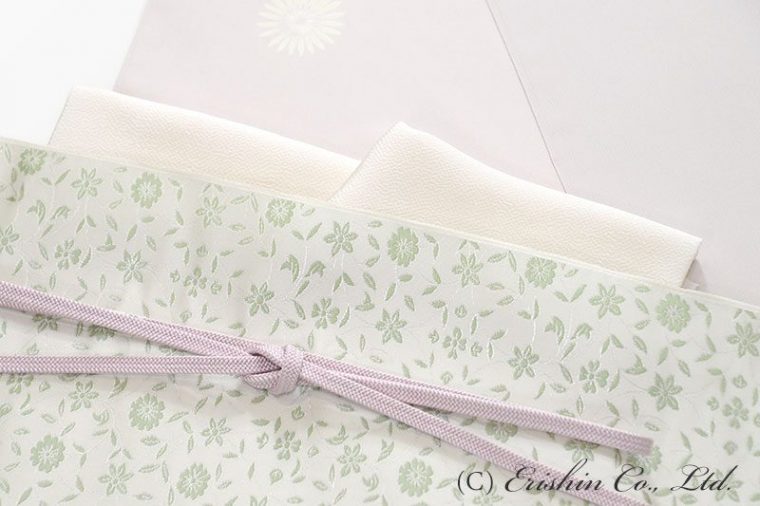 飛び柄小紋(丸菊紋)と九寸織名古屋帯(更紗）