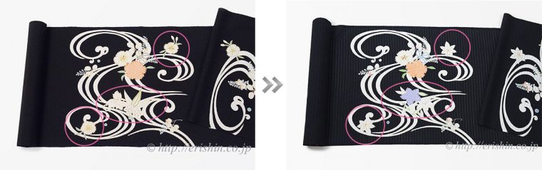 前腹の柄の比較