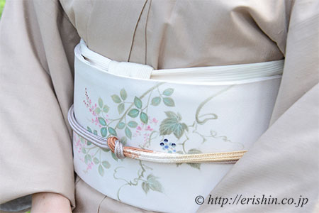 着心地ご案内　楊柳帯揚げ（段暈かし)　単衣向き