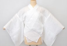 本麻下着 麻わた入り汗取り 半襦袢 [麻絽半衿付き] （女性用）