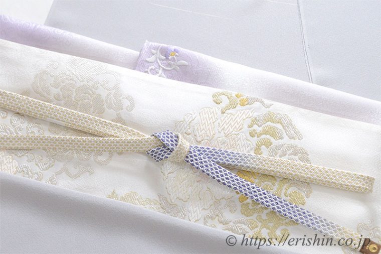 付下訪問着（光琳松）に富貴唐草文袋帯