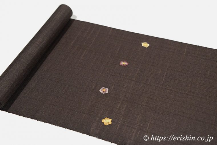 手刺繍名古屋帯（更紗小花）