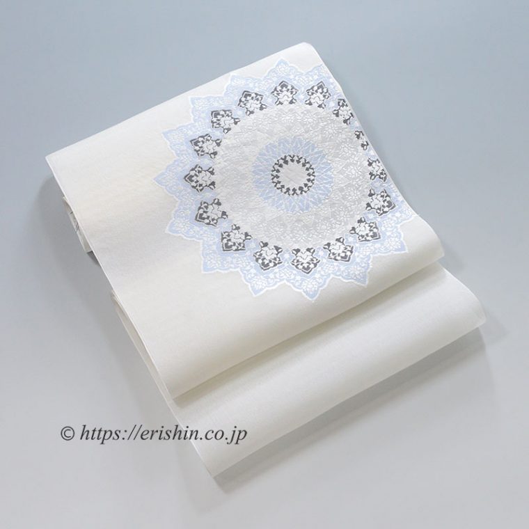 勝山健史　九寸織名古屋帯（イスラーム華文）