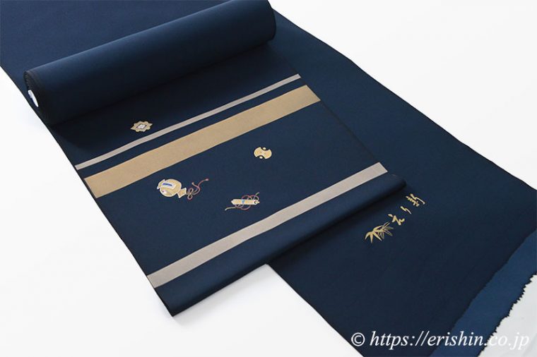 付下訪問着（金彩横段に宝尽くし）えり新オリジナル