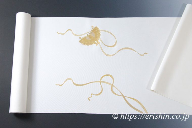 染名古屋帯（金彩舞楽蝴蝶の舞/塩瀬）弊店オリジナル