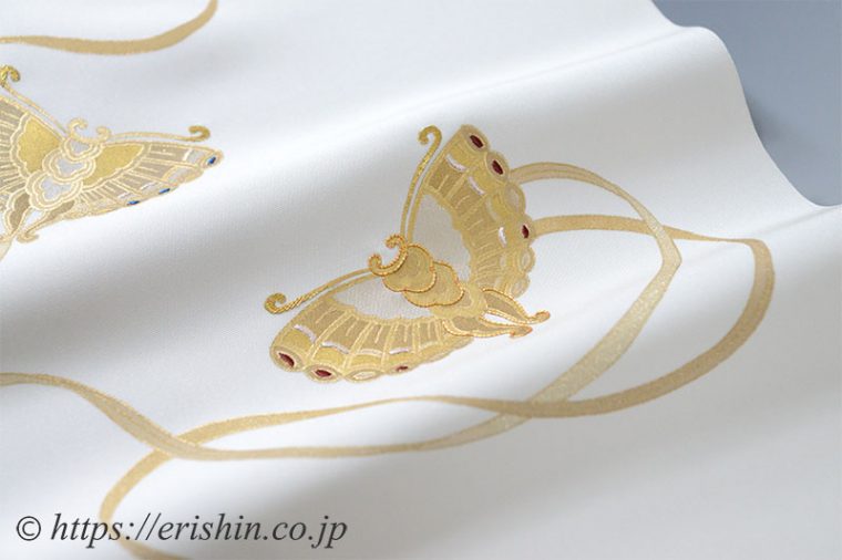 染名古屋帯（金彩舞楽蝴蝶の舞/塩瀬）弊店オリジナル