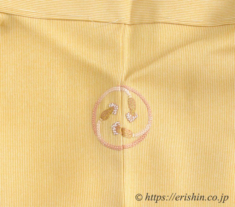 洒落紋のお誂え　三ツ房の丸