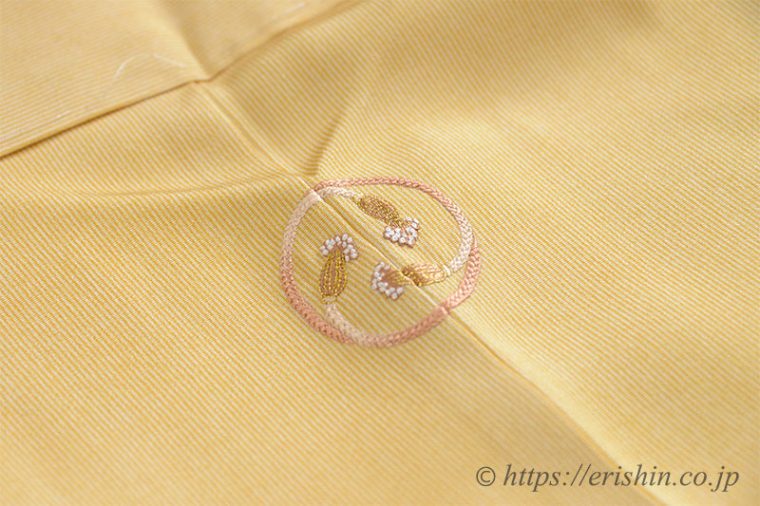 洒落紋のお誂え　三ツ房の丸