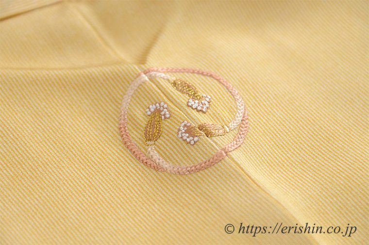 洒落紋のお誂え　三ツ房の丸