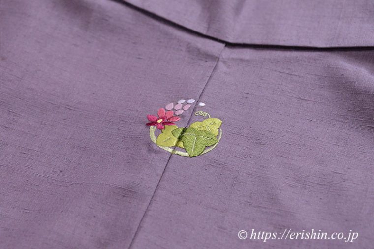 お誂え刺繍洒落紋（葛花の丸）