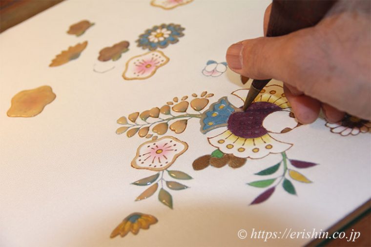 お誂え　帯　染帯　福良雀　ふくら雀