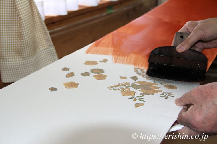 お誂え　帯　染帯　福良雀　ふくら雀