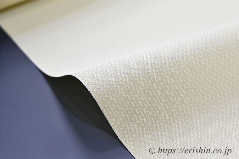 勝山さと子　絹雲織（扁平糸）生地拡大