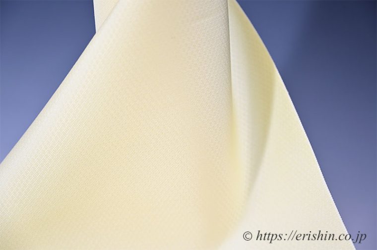 勝山さと子・扁平糸絹雲織着尺（反物）生地拡大