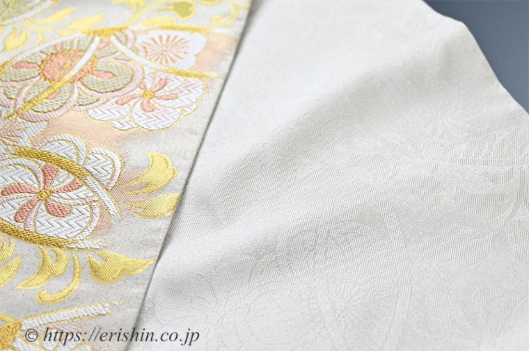 袋帯（七宝吉祥優彩文）帯裏地