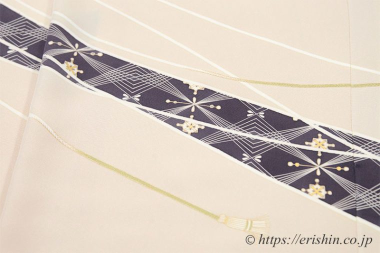 截金文様の付下訪問着