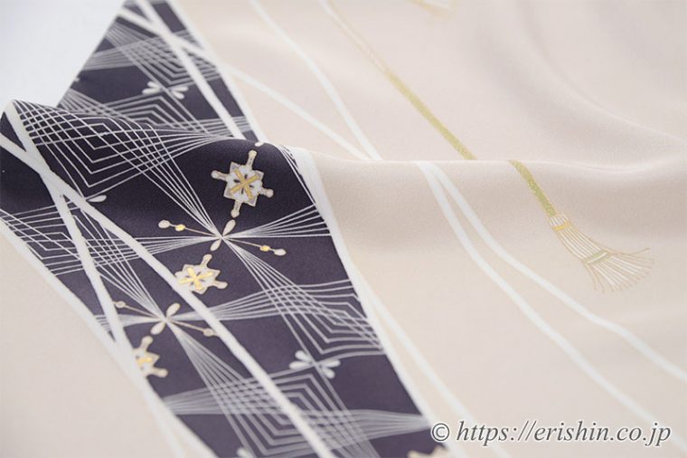 截金文様の付下訪問着