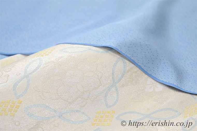 竺仙江戸小紋（木賊よろけ）に塩繭九寸織名古屋帯（勝山健史）