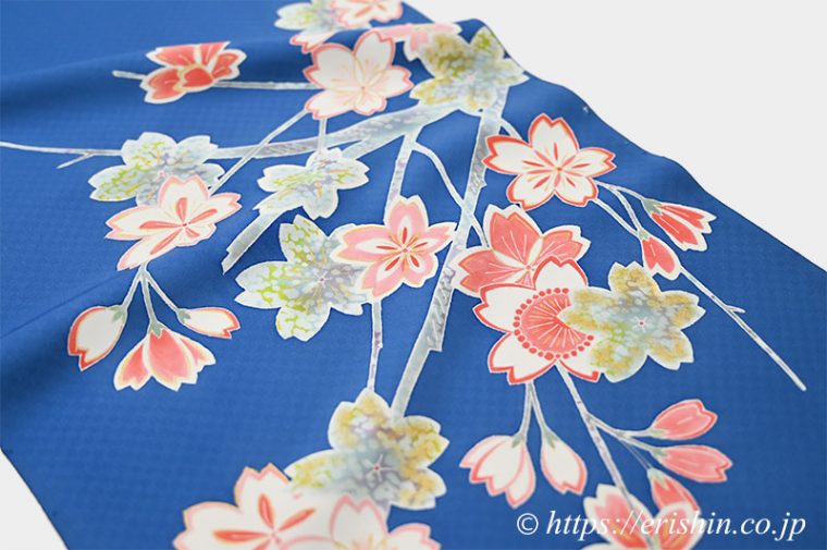 染名古屋帯（桜/ローケツ染め）寺崎昇・作