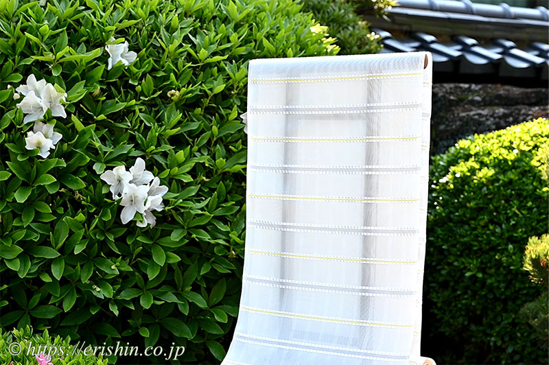 美術工芸 啓 九寸織名古屋帯(新熨斗目)【夏・単衣】
