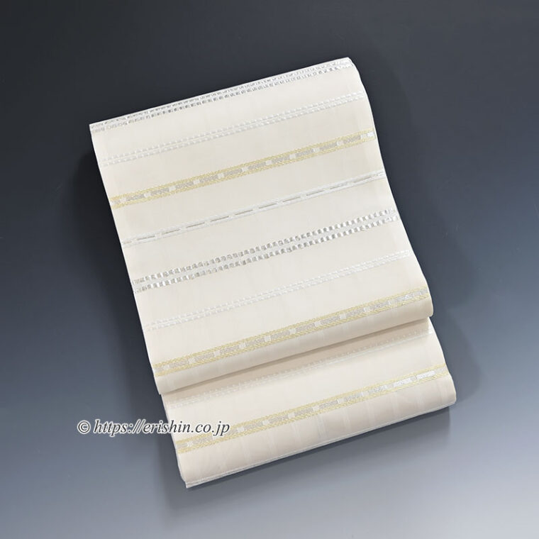 【夏・単衣】美術工芸 啓　袋帯（夏熨斗目）