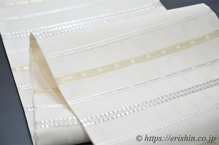 【夏・単衣】美術工芸 啓　袋帯（夏熨斗目）