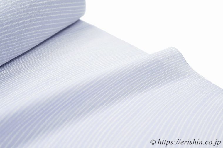 小紋（波の縞/淡藤色）