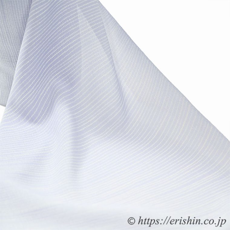 小紋（波の縞/淡藤色）