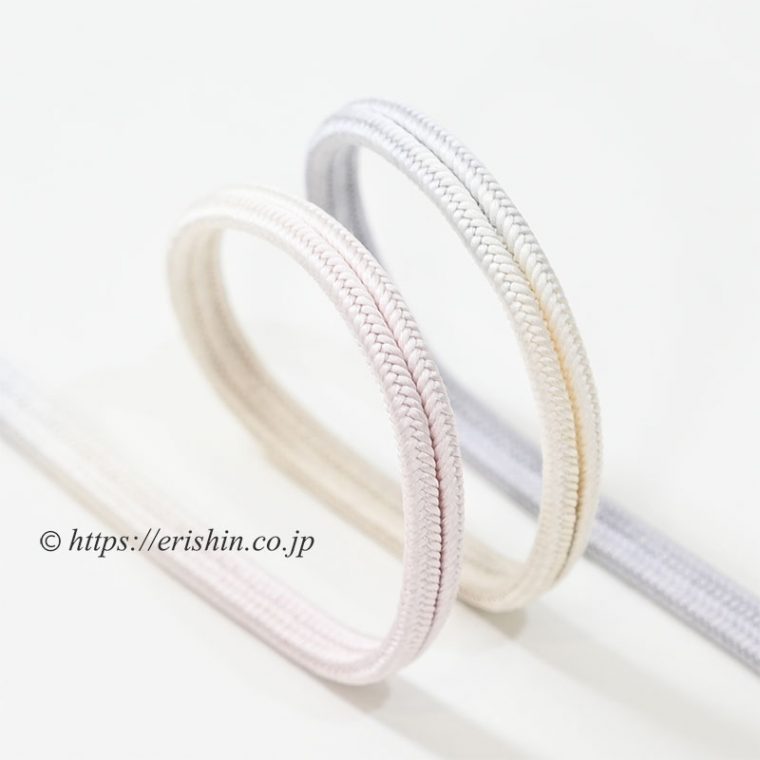帯締め 細ゆるぎ組（三色暈かし/霞色）