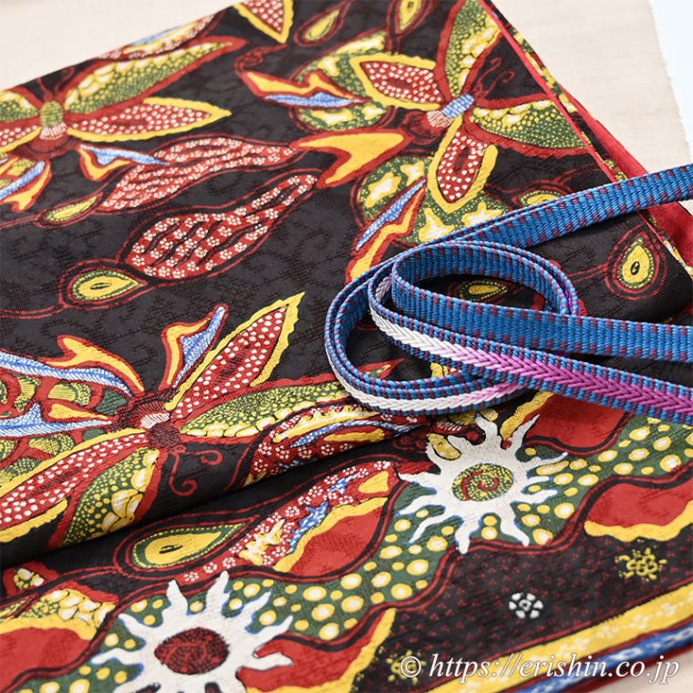 アリリの手描きバティック京袋帯