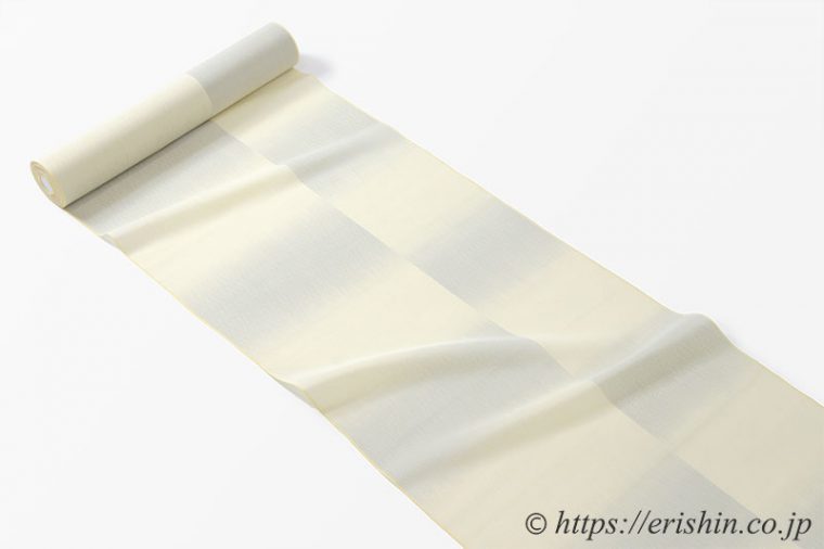 明石縮（市松崩し/象牙色）