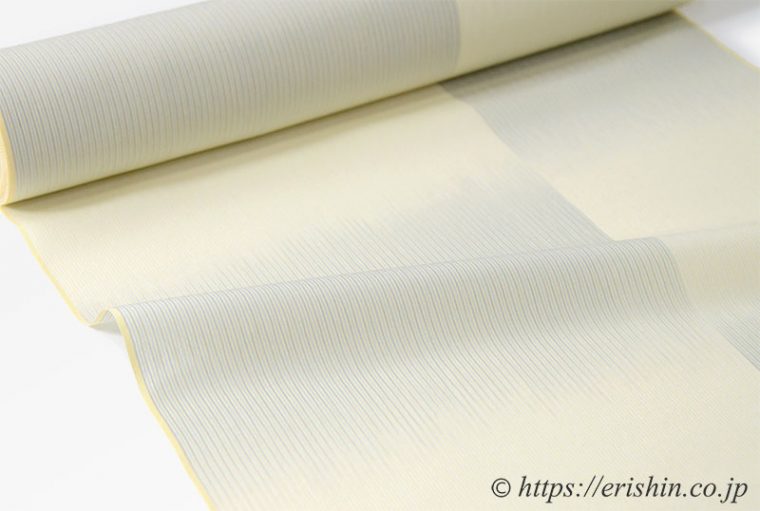 明石縮（市松崩し/象牙色）