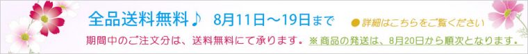 送料無料♪フェア　期間中送料無料