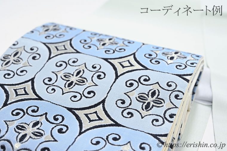 しけ引き小紋に誉田屋源兵衛の袋帯