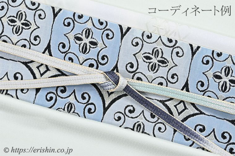 しけ引き小紋に誉田屋源兵衛の袋帯