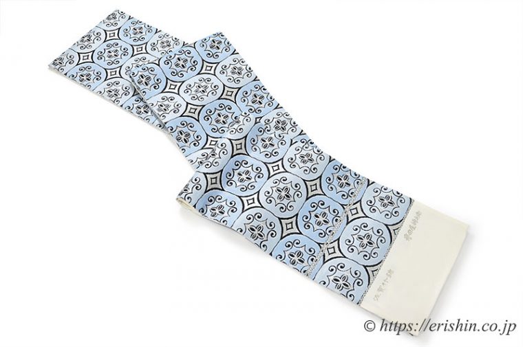 誉田屋源兵衛　袋帯（佐賀竹錦/七宝唐草文）