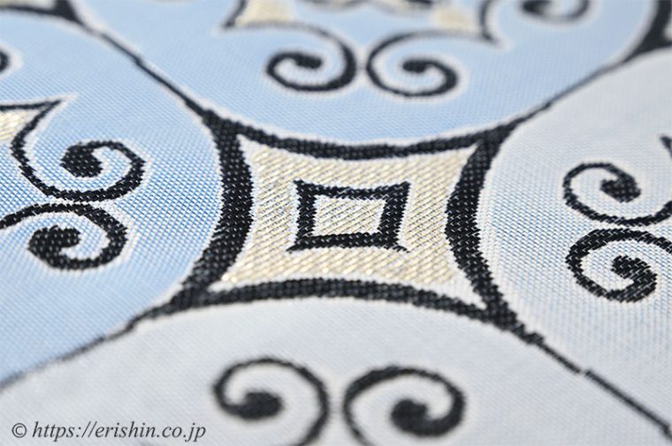 誉田屋源兵衛　袋帯（佐賀竹錦/七宝唐草文）