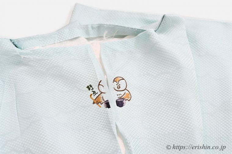 手刺繍洒落紋（野点の雀）兵庫県 Y様